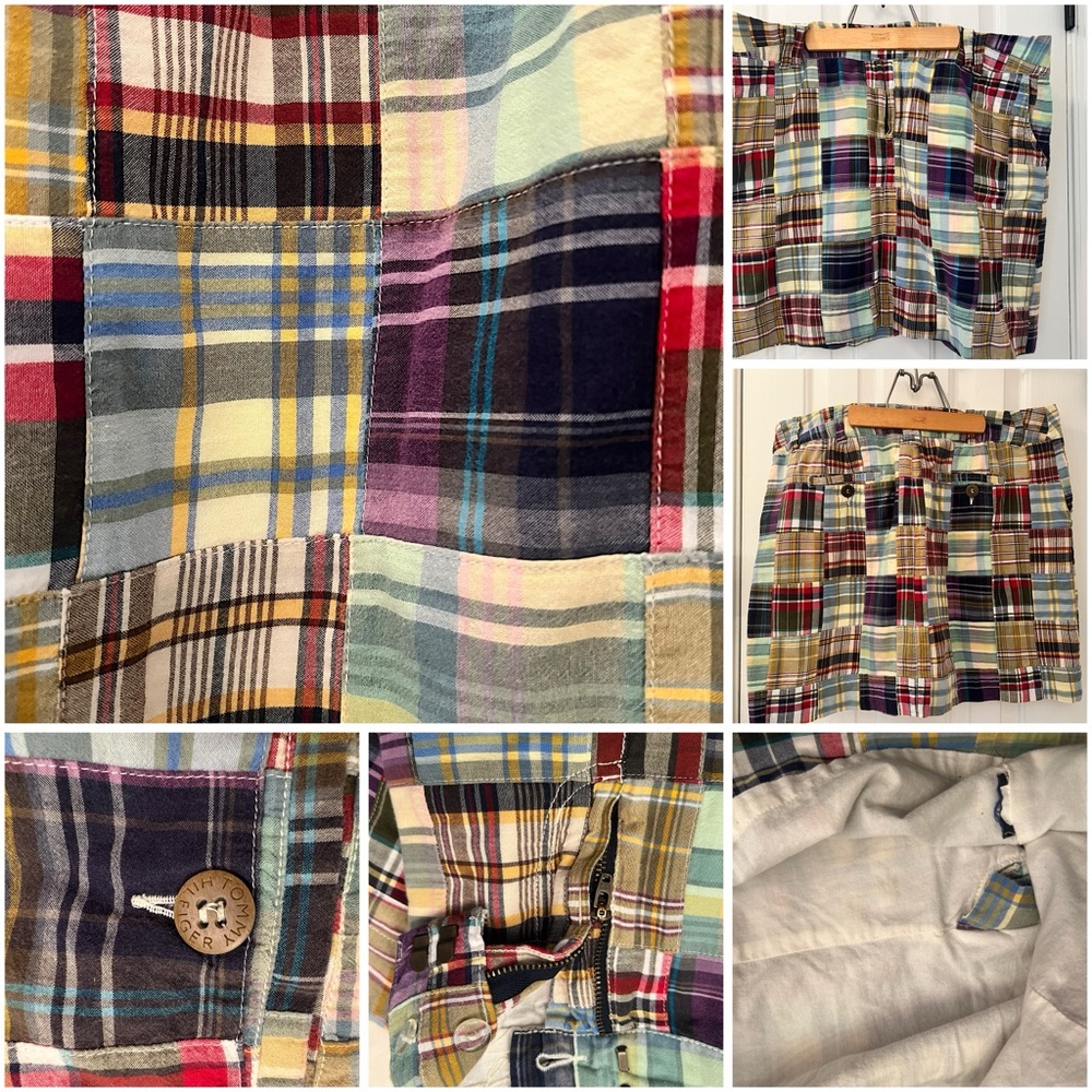 Colorful Patchwork Plaid madras Shorts